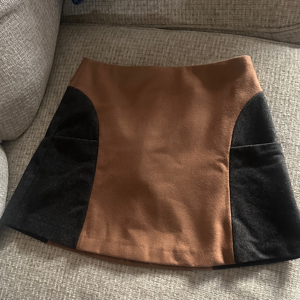 Boden Brown and Black Mini Skirt